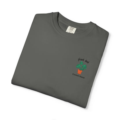 Printify T-Shirt Pepper / S Personalized Plant Dad T-Shirt – Custom Embroidered Plant Lover Gift