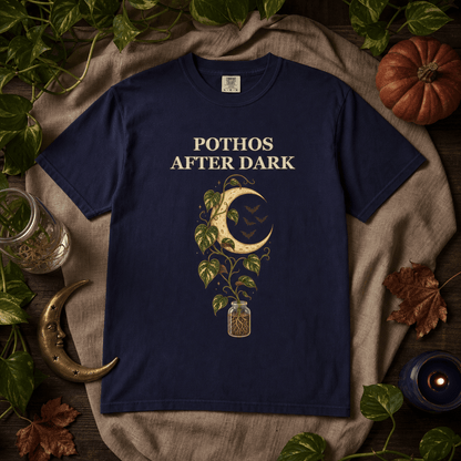 Botanical Vibes T-Shirt Pothos Halloween Shirt - Gothic Botanical Tee