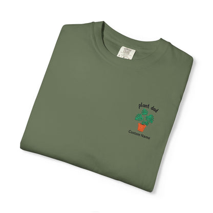 Printify T-Shirt Sage / S Personalized Plant Dad T-Shirt – Custom Embroidered Plant Lover Gift