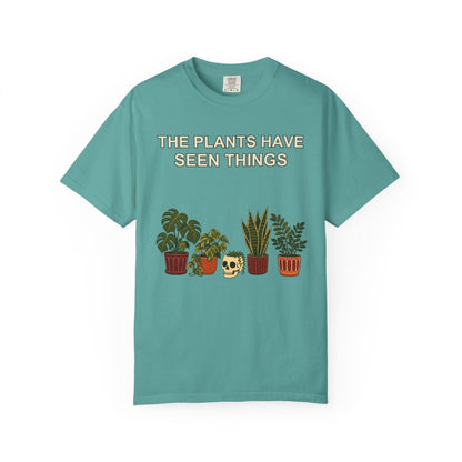 Botanical Vibes T-Shirt Seafoam / S Funny Houseplant Halloween Shirt - Plant Parent Tee