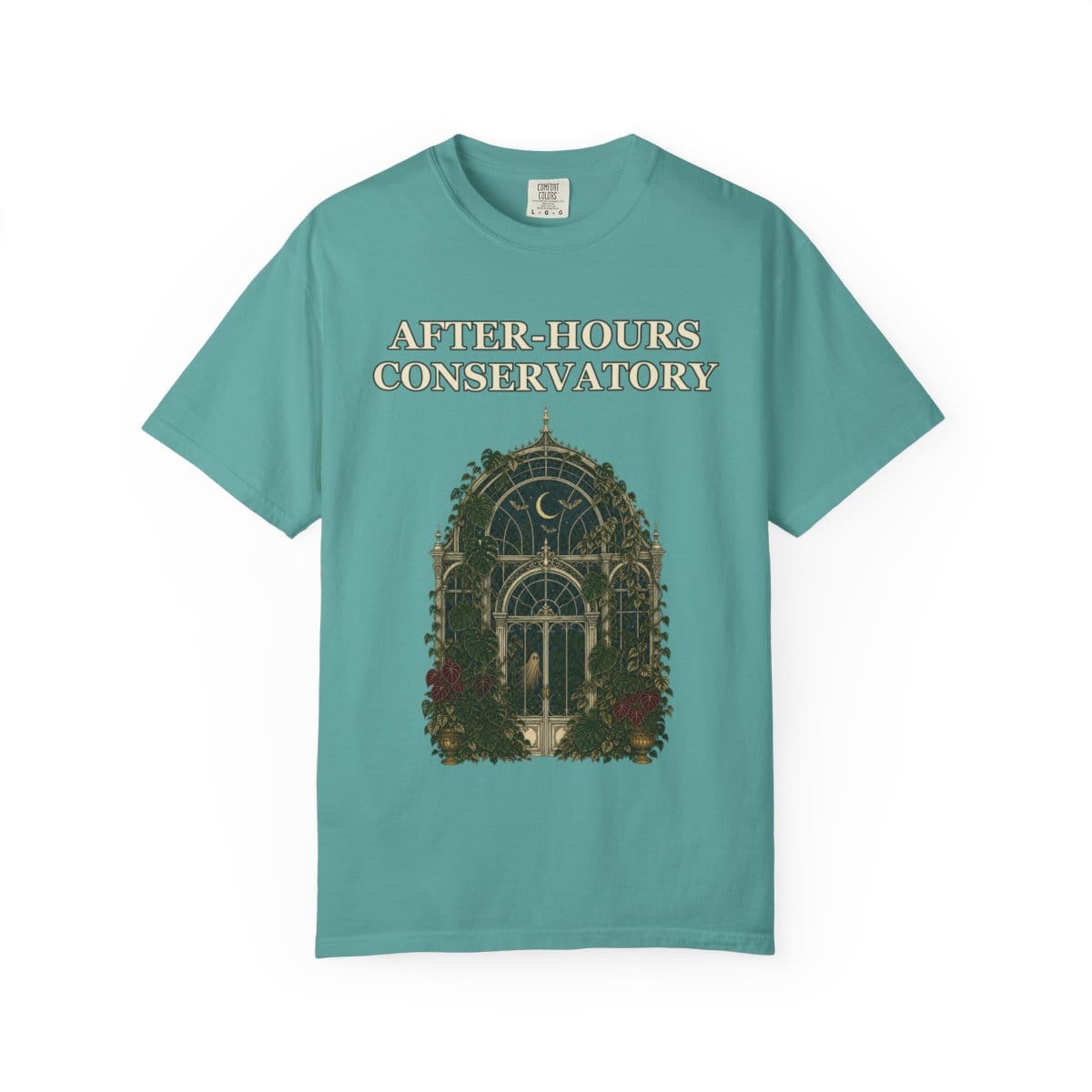 Botanical Vibes T-Shirt Seafoam / S Gothic Greenhouse Halloween Shirt - Botanical Tee