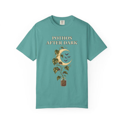 Botanical Vibes T-Shirt Seafoam / S Pothos Halloween Shirt - Gothic Botanical Tee