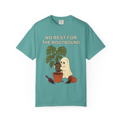 Botanical Vibes T-Shirt Seafoam / S Rootbound Ghost Halloween Shirt - Funny Plant Tee