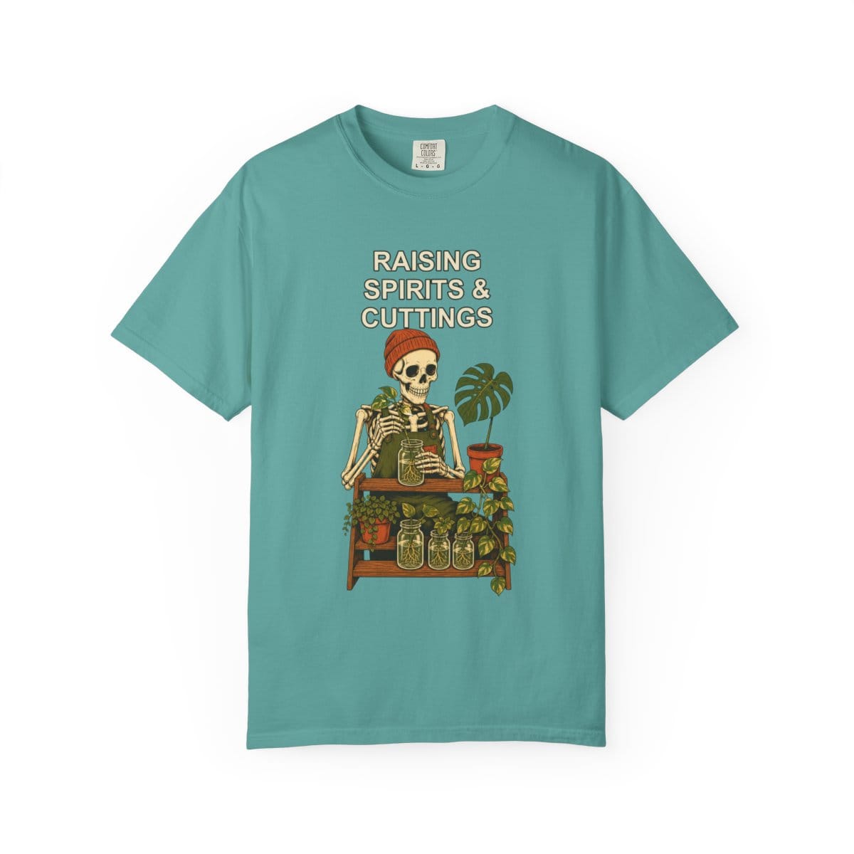 Botanical Vibes T-Shirt Seafoam / S Skeleton Propagation Halloween Shirt - Plant Lover Tee