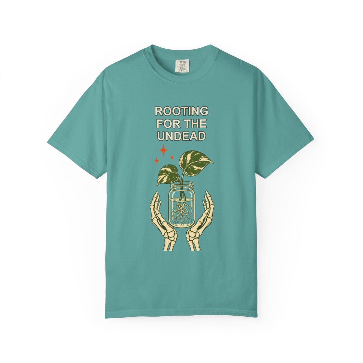 Botanical Vibes T-Shirt Seafoam / S Skeleton Propagation Shirt - Halloween Plant Tee