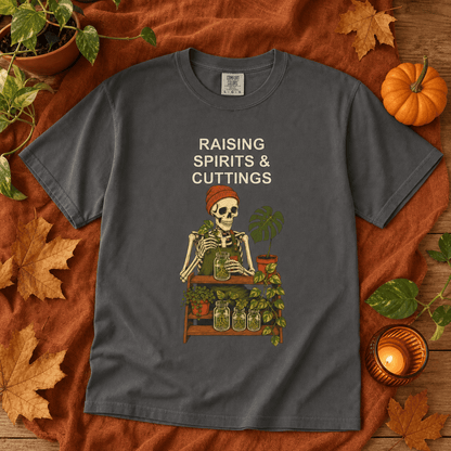 Botanical Vibes T-Shirt Skeleton Propagation Halloween Shirt - Plant Lover Tee