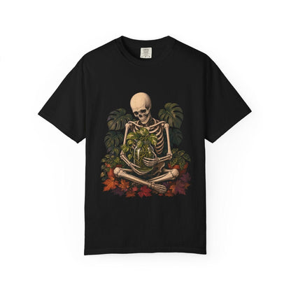 Botanical Vibes T-Shirt Skeleton Propagation Keeper T-Shirt - Halloween Plant Art