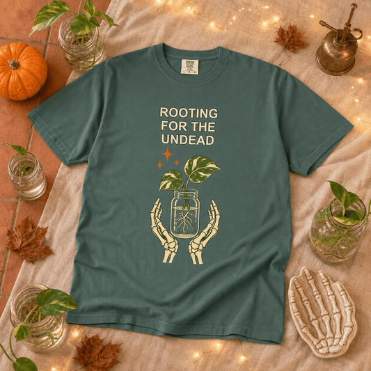 Botanical Vibes T-Shirt Skeleton Propagation Shirt - Halloween Plant Tee
