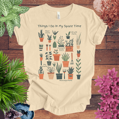 Printify T-Shirt Soft Cream / S Things I Do in My Spare Time - Detailed Edition T-Shirt