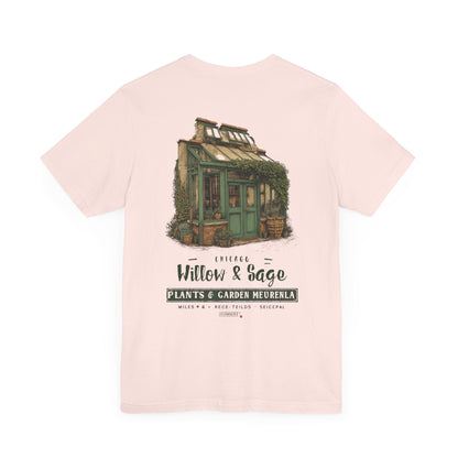 Printify T-Shirt Soft Pink / S Willow & Sage Vintage Greenhouse Tee | Eco-Friendly Gardening T-Shirt