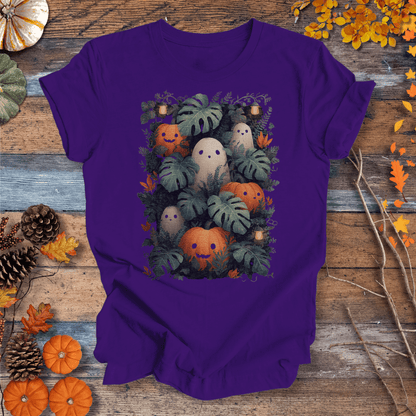 Printify T-Shirt Solid Purple Rush / S Pumpkin Vibes Fall T-Shirt | Botanical Vibes Plant Lover Tee