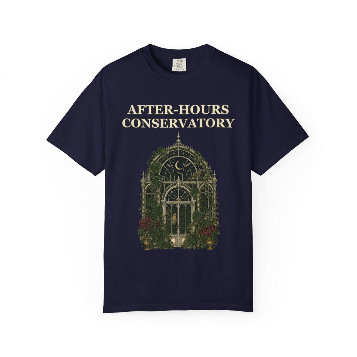Botanical Vibes T-Shirt True Navy / S Gothic Greenhouse Halloween Shirt - Botanical Tee