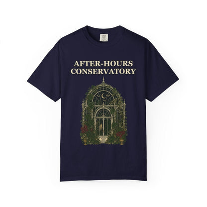 Botanical Vibes T-Shirt True Navy / S Gothic Greenhouse Halloween Shirt - Botanical Tee