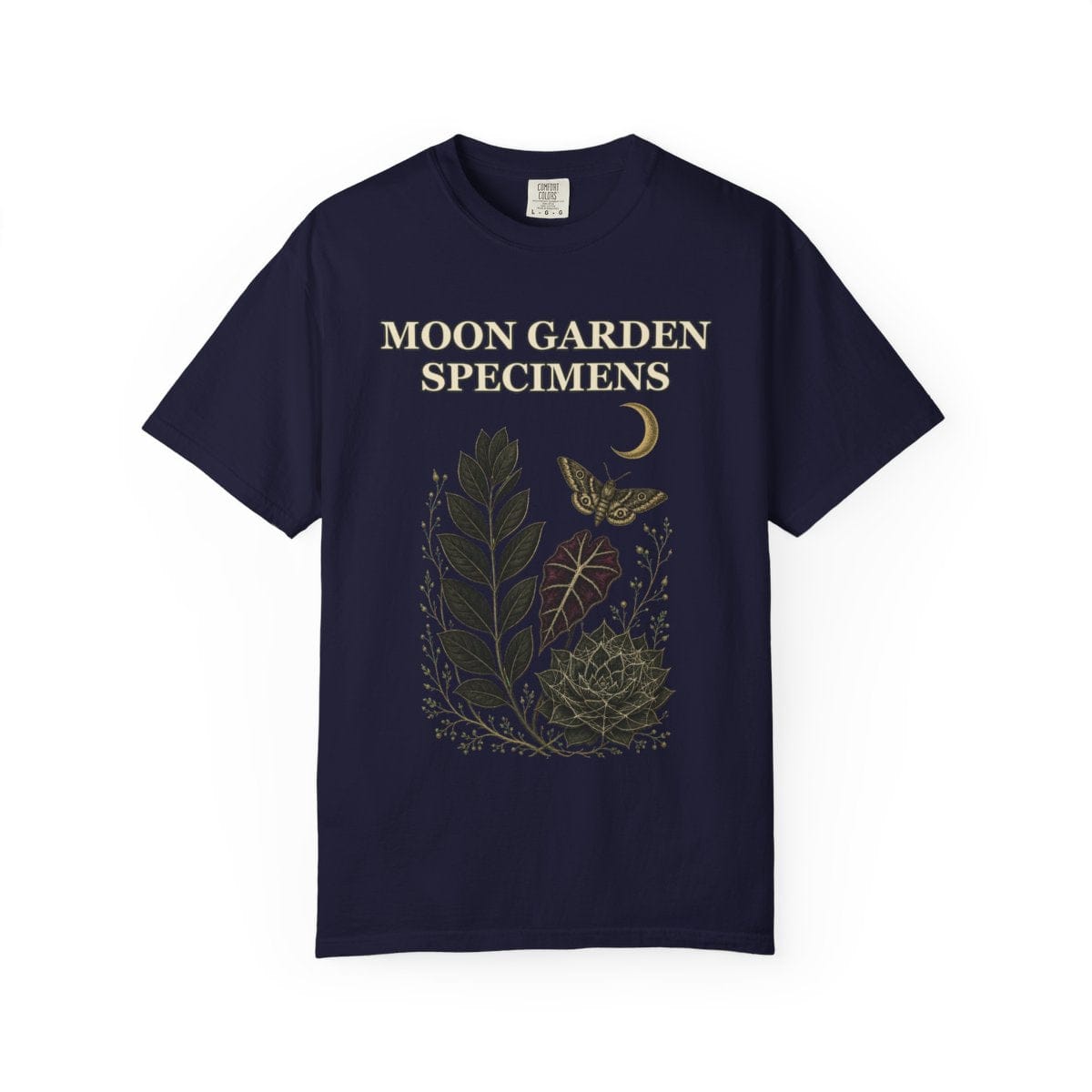Botanical Vibes T-Shirt True Navy / S Gothic Herbarium Halloween Shirt - Plant Witch Tee