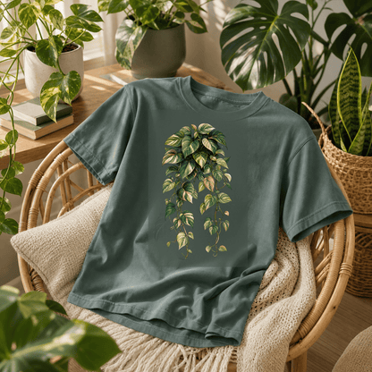 Printify T-Shirt Variegated Pothos Graphic T-Shirt - Plant Lover Gift