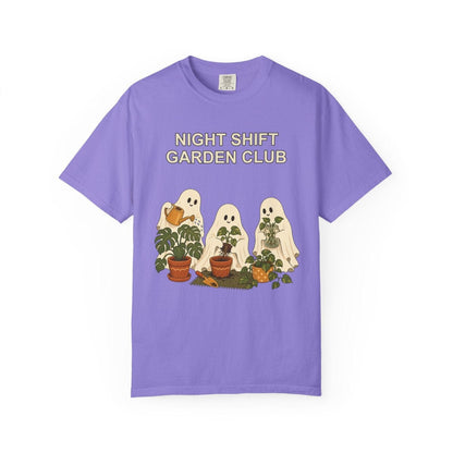 Botanical Vibes T-Shirt Violet / M Ghost Gardening Halloween Shirt - Plant Lover Tee