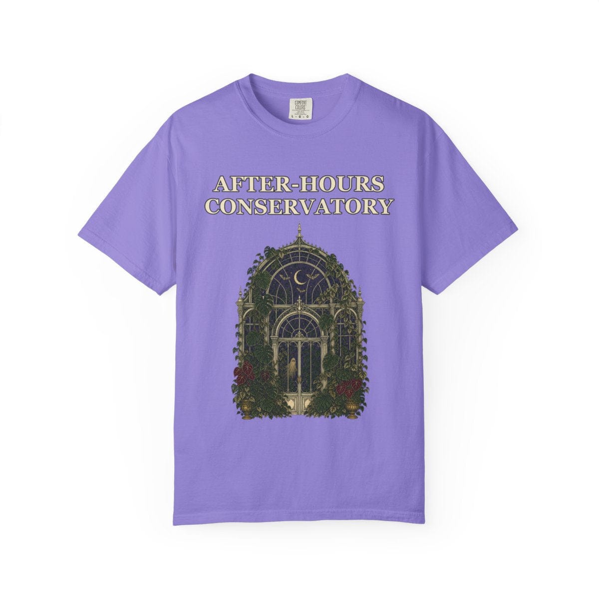 Botanical Vibes T-Shirt Violet / M Gothic Greenhouse Halloween Shirt - Botanical Tee