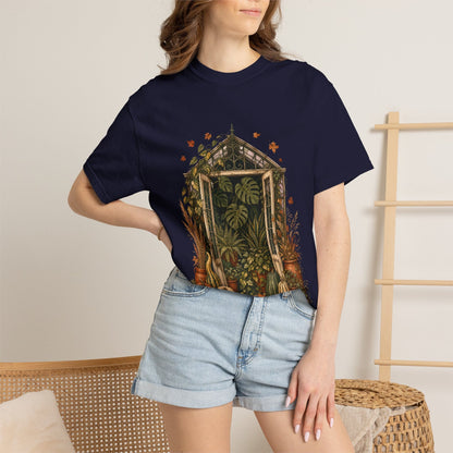 Botanical Vibes T-Shirt Violet / M Harvest Greenhouse T-Shirt - Fall Houseplant Art