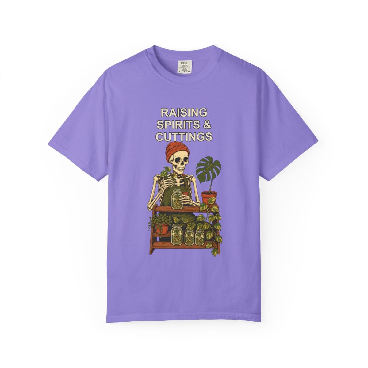 Botanical Vibes T-Shirt Violet / M Skeleton Propagation Halloween Shirt - Plant Lover Tee