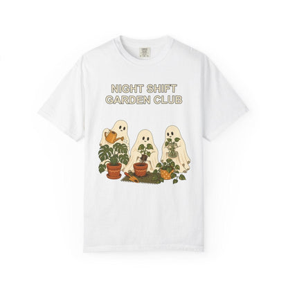Botanical Vibes T-Shirt White / M Ghost Gardening Halloween Shirt - Plant Lover Tee