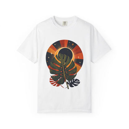 Botanical Vibes T-Shirt White / M Retro Monstera Eclipse T-Shirt - Vintage Botanical Art