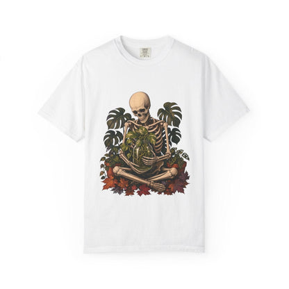Botanical Vibes T-Shirt White / M Skeleton Propagation Keeper T-Shirt - Halloween Plant Art