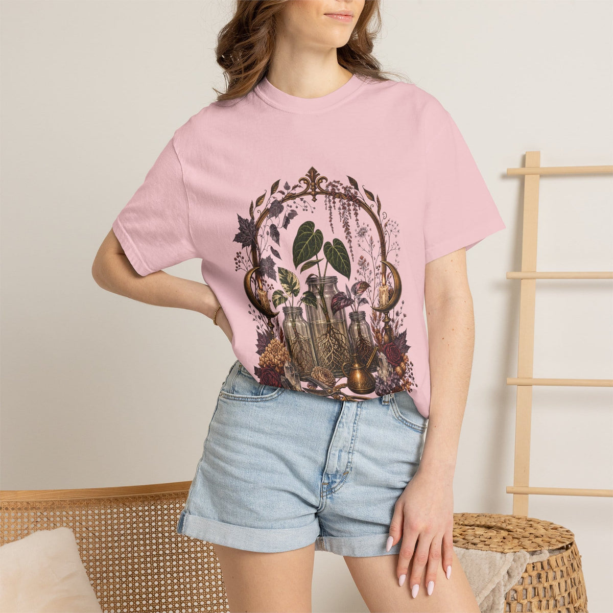 Botanical Vibes T-Shirt Witchy Propagation Altar T-Shirt - Gothic Botanical Art