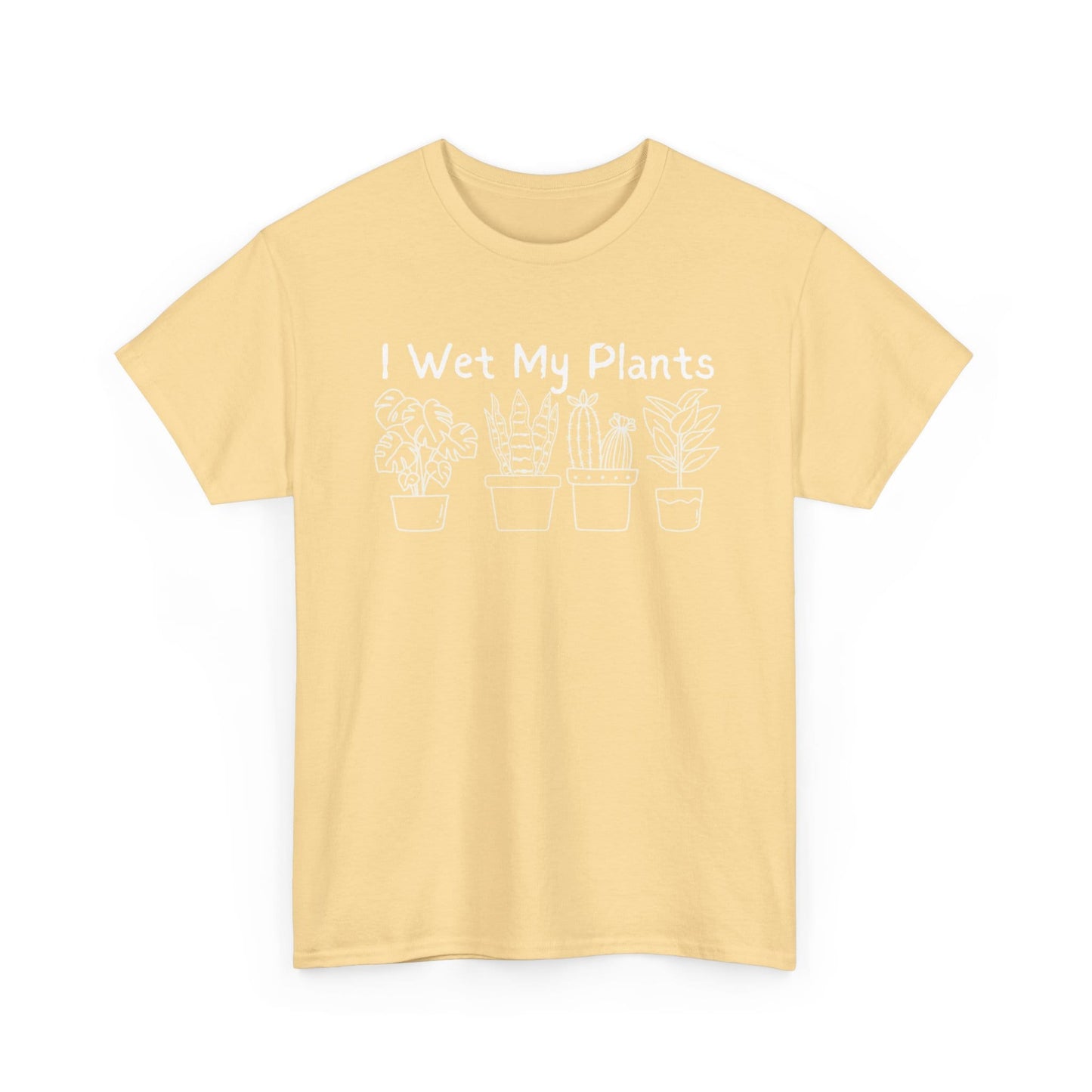 Printify T-Shirt Yellow Haze / S I Wet My Plants T-Shirt — Funny Plant Lover Tee for Gardeners