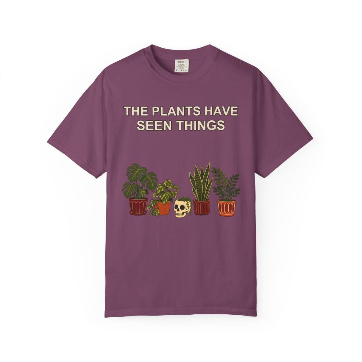 Botanical Vibes T-Shirt Berry / S Funny Houseplant Halloween Shirt - Plant Parent Tee
